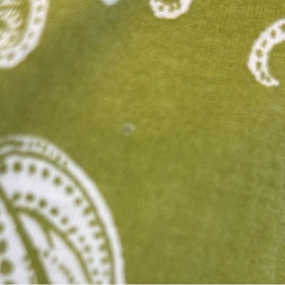 Anthropologie Daily Practice Green Floral Paisley Puff Sleeve Mini Dress. Medium - Picture 12 of 16